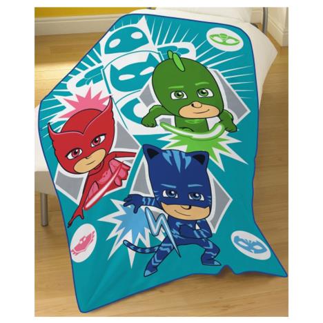 PJ Masks Turquoise Fleece Blanket £8.99